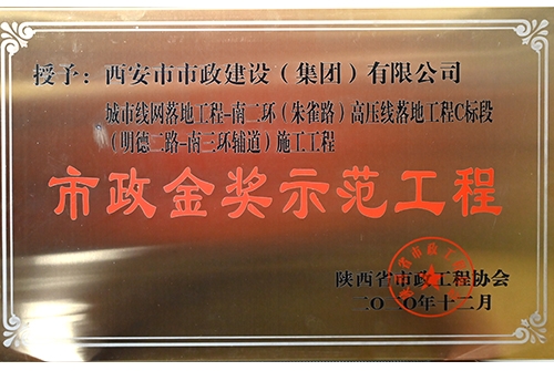 千亿国际金奖树模工程，，，，，朱雀路高压线落地